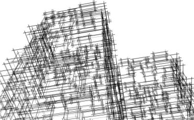 soyut mimari duvar kağıdı tasarımı, dijital konsept arkaplan