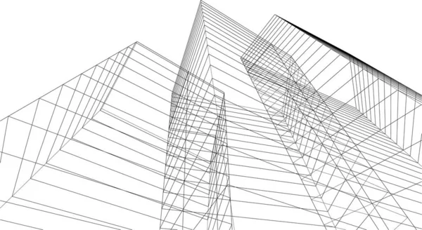 Абстрактный Архитектурный Дизайн Обоев Цифровой Концепт Фон — стоковый вектор