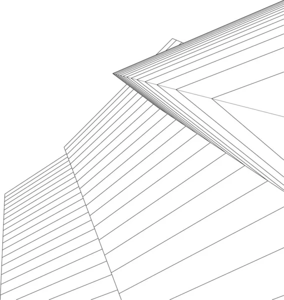 Disegno Astratto Carta Parati Architettonica Sfondo Concetto Digitale — Vettoriale Stock