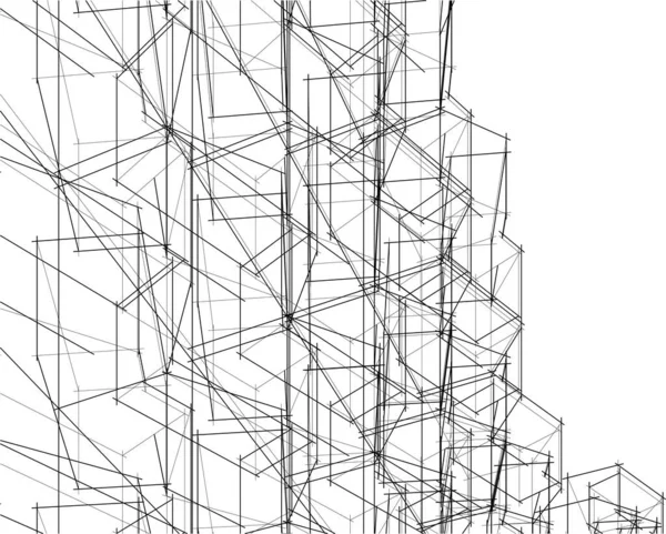 Абстрактный Архитектурный Дизайн Обоев Цифровой Концепт Фон — стоковый вектор