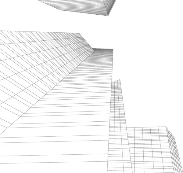 Абстрактный Архитектурный Дизайн Обоев Цифровой Концепт Фон — стоковый вектор