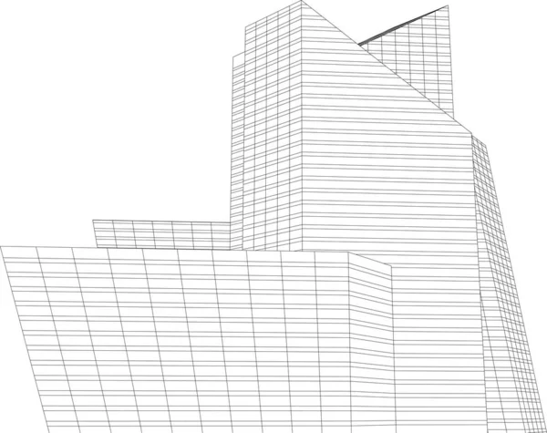 Abstrakcyjny Projekt Tapety Architektonicznej Cyfrowe Tło Koncepcyjne — Wektor stockowy