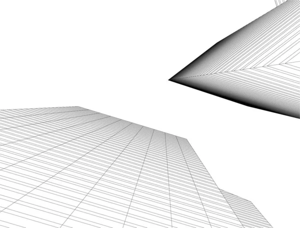 Абстрактный Архитектурный Дизайн Обоев Цифровой Концепт Фон — стоковый вектор