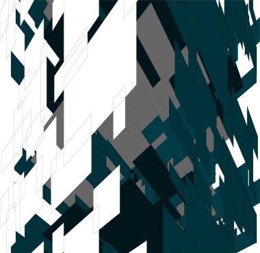 soyut geometrik şekil vektör çizim