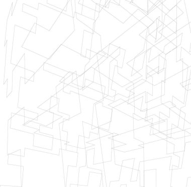 soyut geometrik şekil vektör çizim