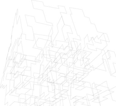 soyut geometrik şekil vektör çizim