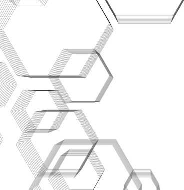 Altıgenli soyut arkaplan. vektör illüstrasyonu.