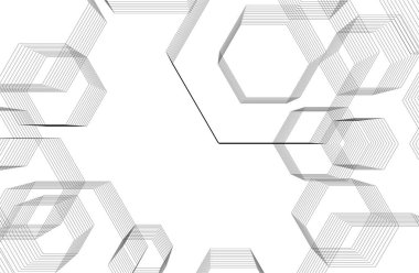 Altıgenli soyut arkaplan. vektör illüstrasyonu.