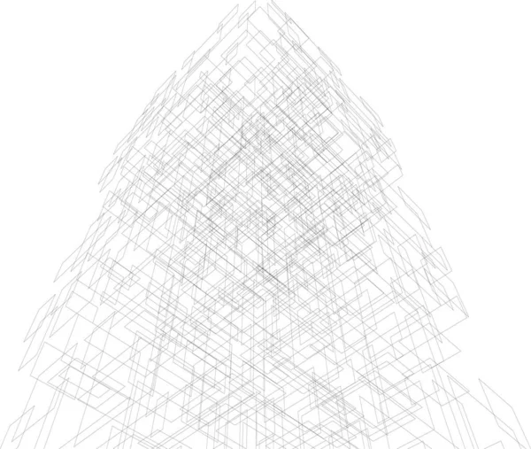 Abstract Geometric Shape Vector Illustration — Stock Vector
