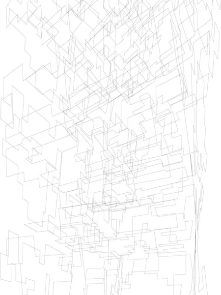 Abstracto Forma Geométrica Vector Ilustración — Vector de stock