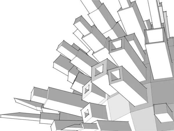 Abstraktní Geometrické Obrazce Vektorové Ilustrace — Stockový vektor