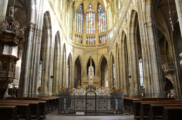 Prague Czech Republic Prague Gothic Jewel Vitus Cathedral Most Famous — Stock Photo, Image