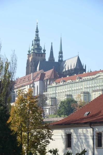 Gyönyörű Kilátás Nyílik Régi Prága Cseh Köztársaság — Stock Fotó