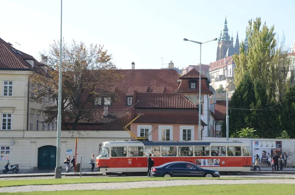Όμορφη Θέα Στην Πόλη Της Παλιάς Πράγας Τσεχία — Φωτογραφία Αρχείου