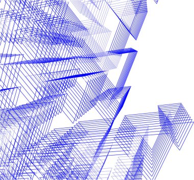 soyut çizim çizgileri ve arkaplan vektör çizimi oluşturur