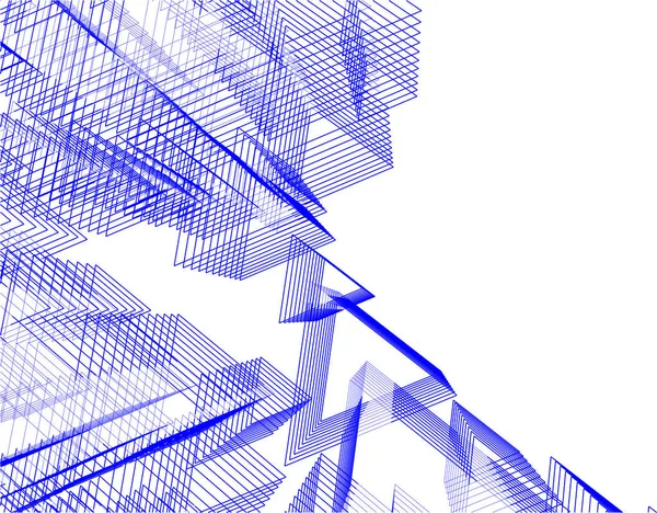 抽象的な線と形の背景ベクトル図 — ストックベクタ