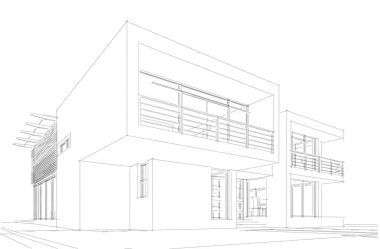 minimal geometrik mimari yapı tasarımı