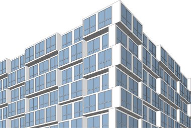 minimal geometrik mimari yapı tasarımı