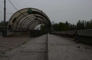 Ukrayna 'nın Kyiv şehrinin sokak manzarası