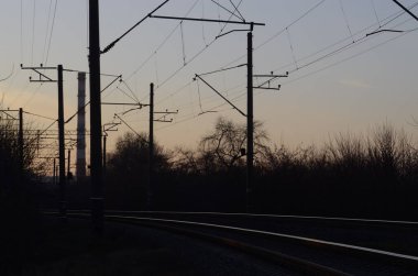 Ukrayna 'nın Kyiv kentindeki tren istasyonu