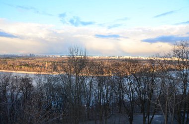Ukrayna 'nın Kyiv şehrinin güzel manzarası
