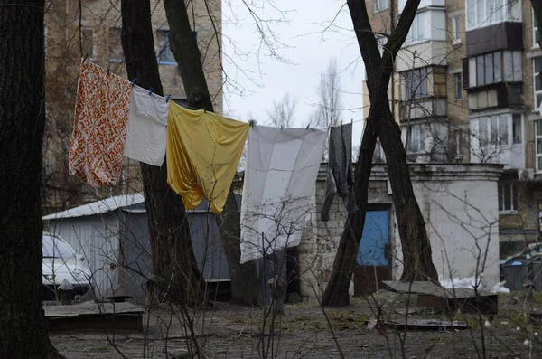 Kiev Ukraine Concept Atmosphère Urbaine Vue Sur Les Rues Ville — Photo