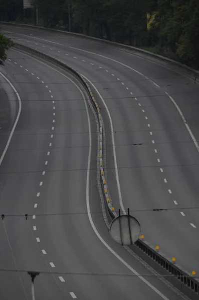 Autostrada Nella Città Kiev Ucraina — Foto Stock