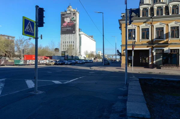 Gatuvy Över Kiev Stad Ukraina — Stockfoto