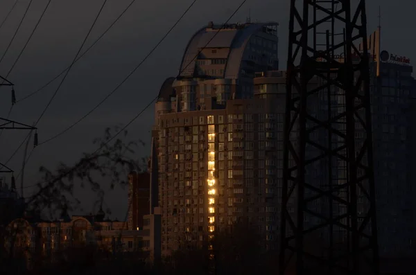 乌克兰基辅 城市大气概念 城市街道景观 — 图库照片