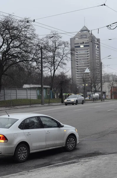 Kiev Oekraïne Metalen Toren Voor Radio Televisie Uitzendingen — Stockfoto