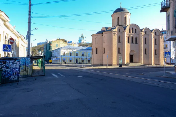 Straatbeeld Van Kiev Stad Oekraïne — Stockfoto