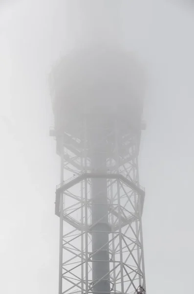 Kijów Ukraina Metalowa Wieża Rura Radiofonii Telewizji — Zdjęcie stockowe