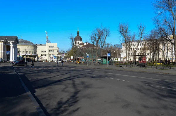 Straßenansicht Der Stadt Kiew Ukraine — Stockfoto