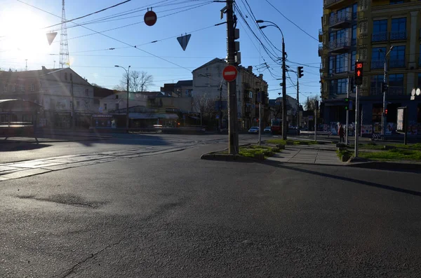 ウクライナキエフ市のストリートビュー — ストック写真