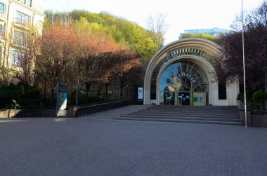 Ukrayna 'nın Kyiv şehrinin sokak manzarası