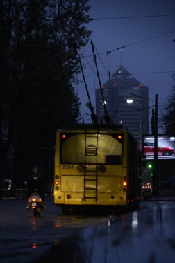 Kyiv, Ukrayna. şehir atmosferi konsepti, mimari görünüm