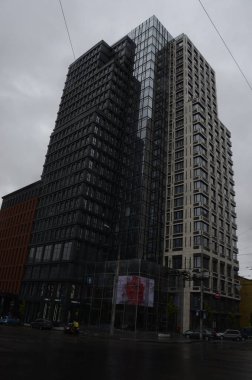 Ukrayna 'nın Kyiv şehrinin sokak manzarası