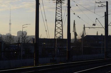 Ukrayna 'nın Kyiv kentindeki tren istasyonu