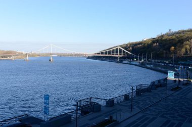 Ukrayna 'nın Kyiv şehrinin sokak manzarası