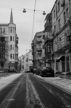 Kentsel manzara, Kyiv şehrinin mimari detayları, Andriyivsky Descent,