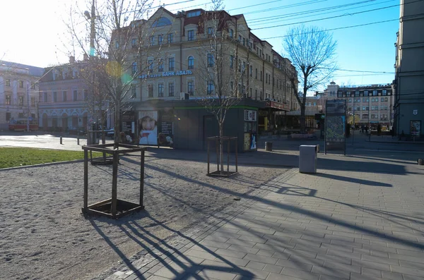 Calle Vista Ciudad Kiev Ucrania —  Fotos de Stock
