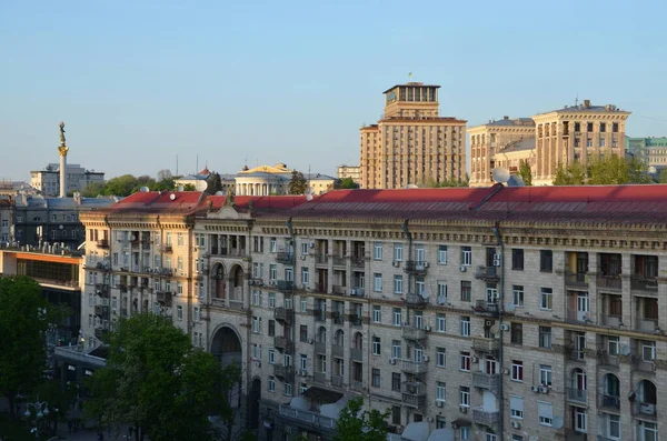 乌克兰基辅市的街景 — 图库照片