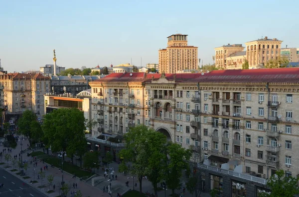Ulica Widok Miasto Kijów Ukraina — Zdjęcie stockowe