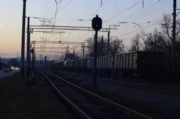 Ukrayna Nın Kyiv Kentindeki Tren Istasyonu — Stok fotoğraf