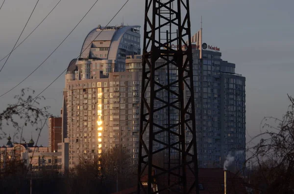 Kyiv Ukrayna Şehir Atmosferi Konsepti Şehir Sokakları Görünümü — Stok fotoğraf