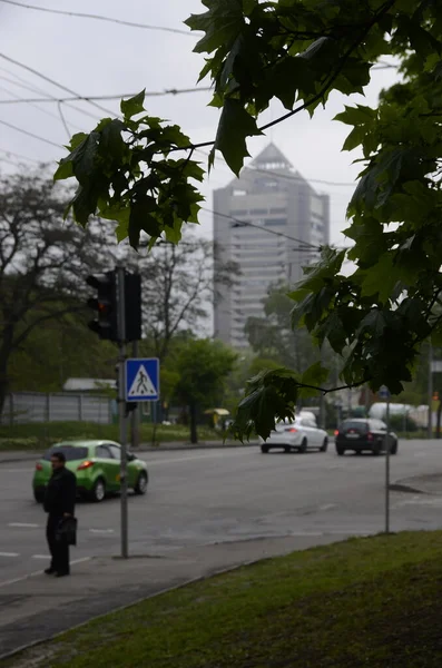 Városi Kilátás Közlekedés Városban — Stock Fotó