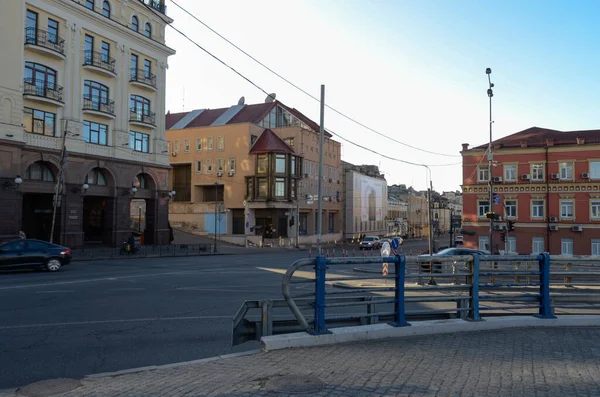 Vista Sulla Strada Della Città Kiev Ucraina — Foto Stock