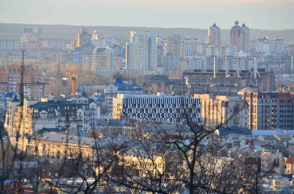 Bella Vista Del Paesaggio Urbano Kiev Ucraina — Foto Stock