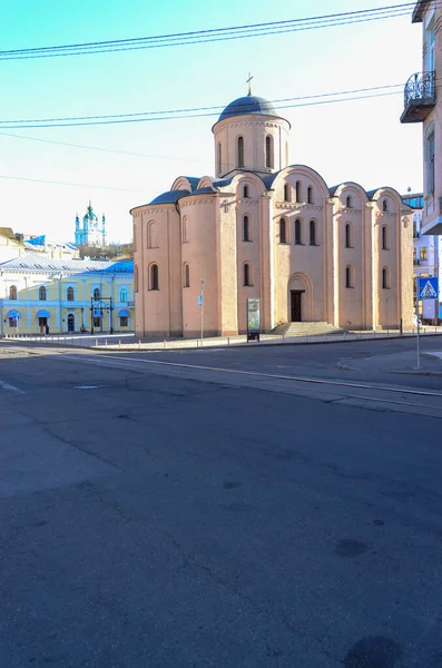 Vista Rua Cidade Kiev Ucrânia — Fotografia de Stock