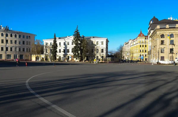 Pohled Ulici Města Kyjev Ukrajina — Stock fotografie